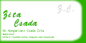 zita csada business card